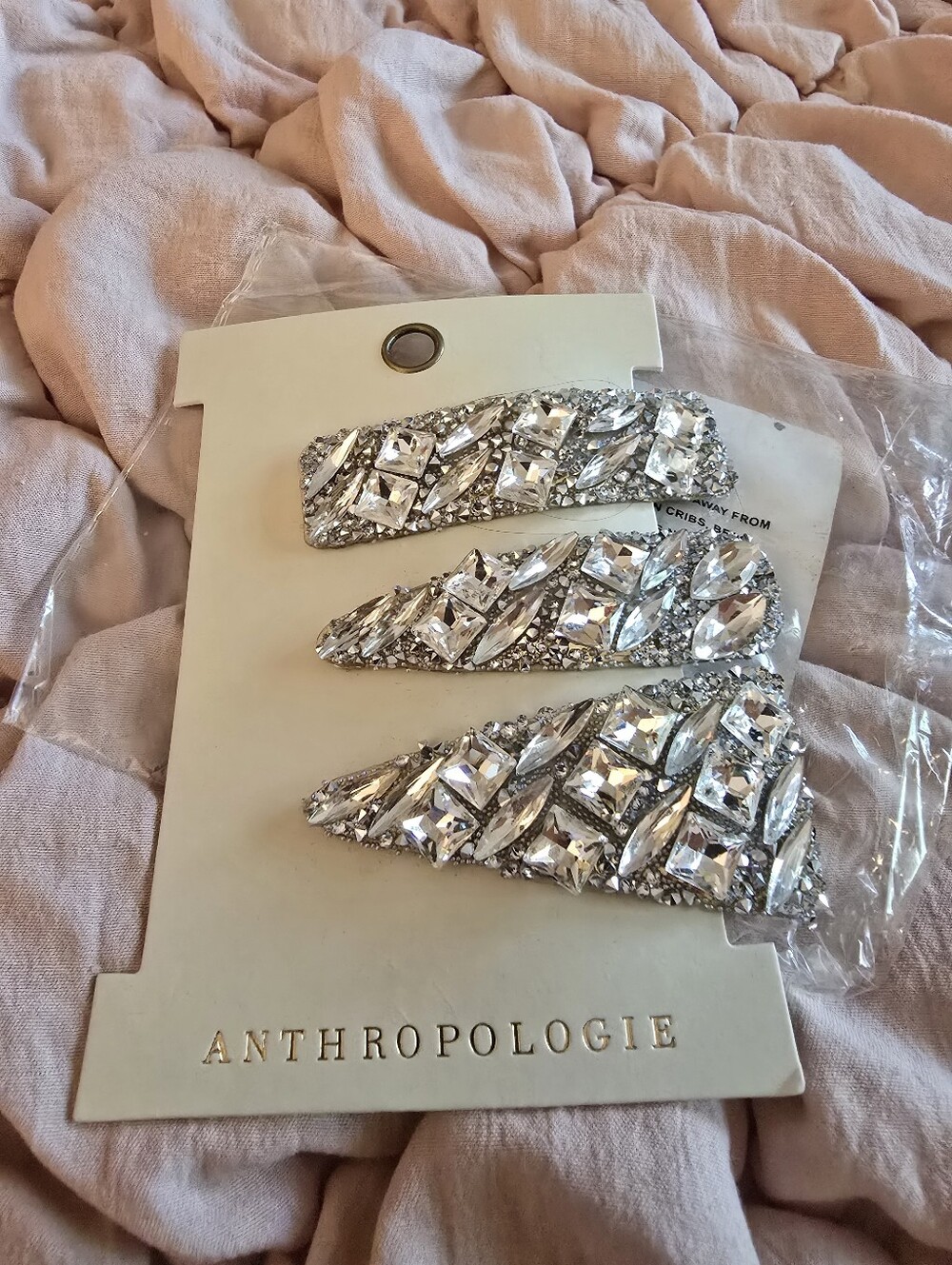 Anthropologie Cosmic Rock Hair Clips